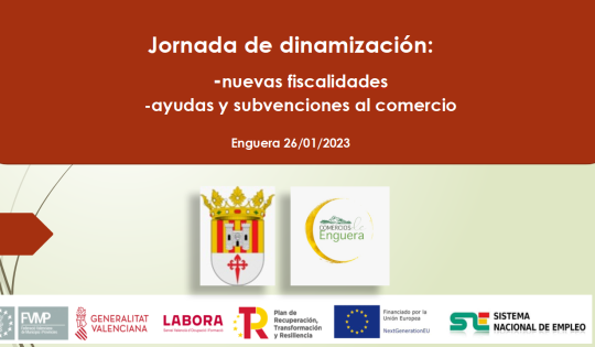 JORNADA SUBVENCIONES AL COMERCIO COMERCIOS DE ENGUERA